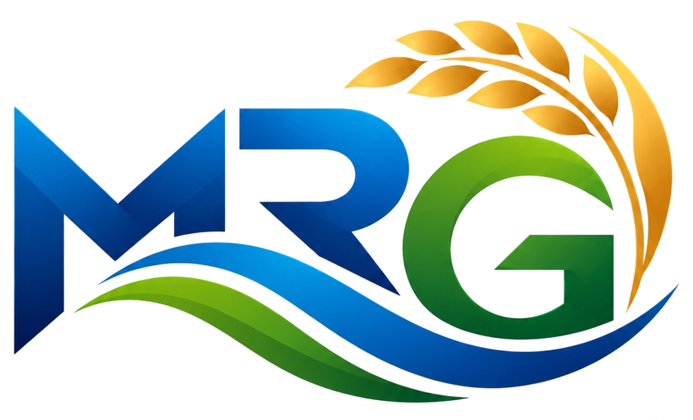 Official MRG emblem with river, rice and fields